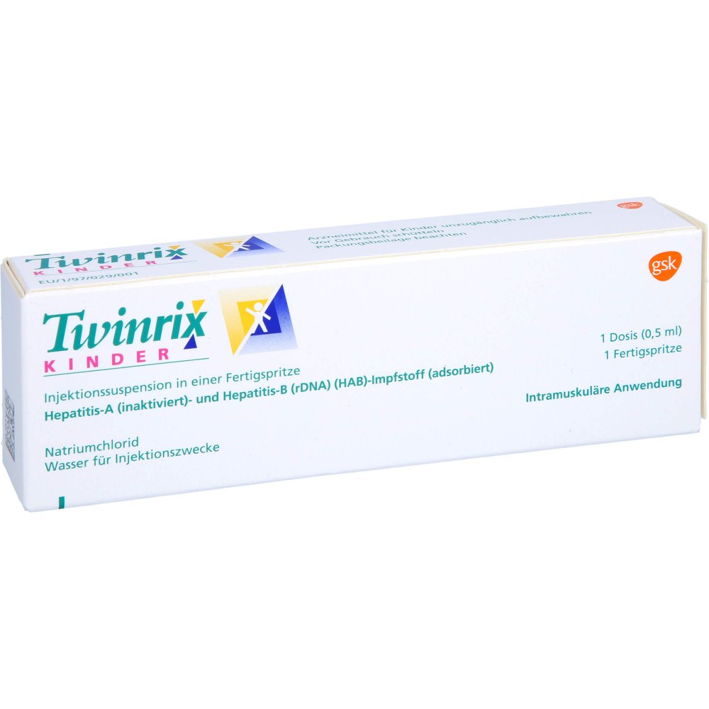 Twinrix Kinder Impfdosis Inj.-Sus.I.E.Fs O.Kanüle (1X1 stk)