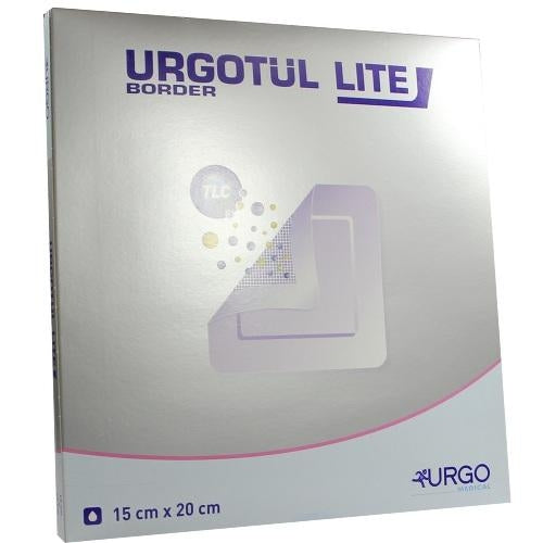 Das Produktfoto zeigt Urgotül Lite Border 15x20 Cm Verband (5 stk) PZN 07750359