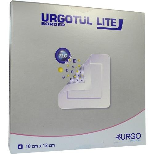 Das Produktfoto zeigt Urgotül Lite Border 10x12 Cm Verband (10 stk) PZN 07750365
