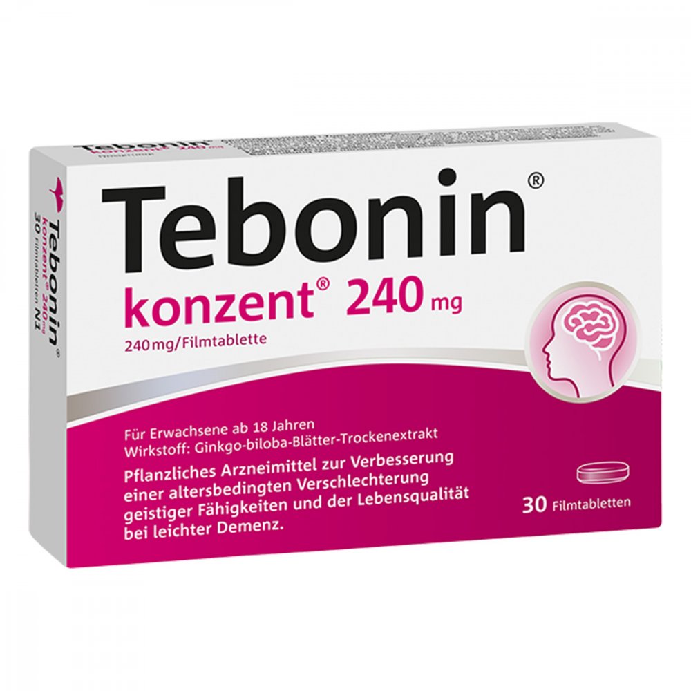 Tebonin Konzent 240 Mg Filmtabletten (30 stk)
