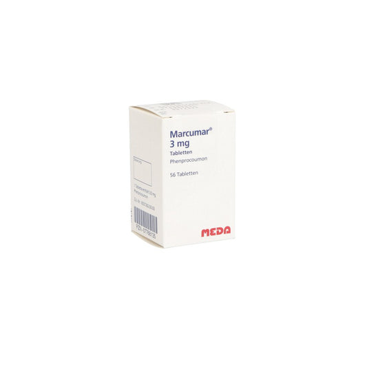 Das Produktfoto zeigt Marcumar Tabletten (56 stk) PZN 07768135