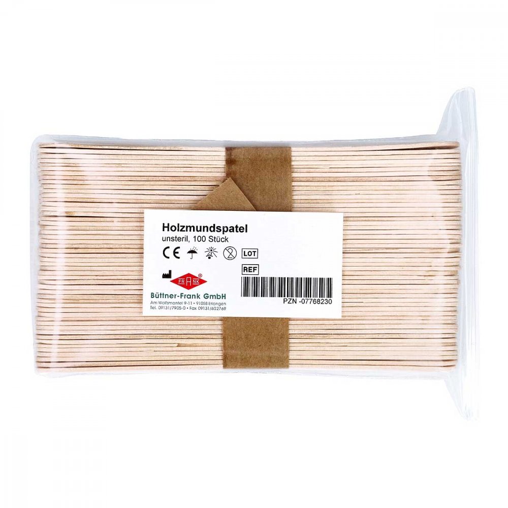 Holzmundspatel (100 stk)