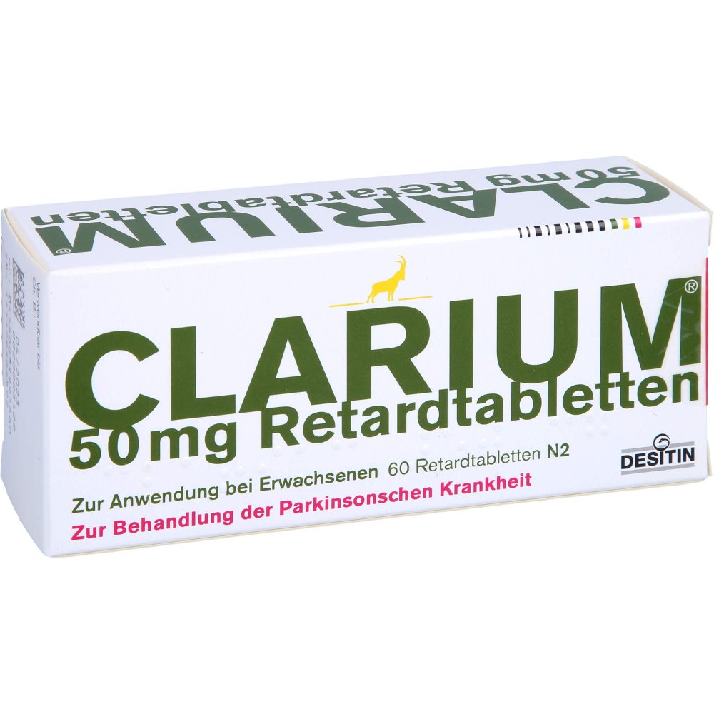 Das Produktfoto zeigt Clarium 50 Mg Retardtabletten (60 stk) PZN 07789166