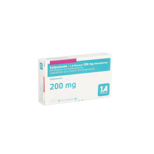 Cefpodoxim-1a Pharma 200 Mg Filmtabletten (20 stk)