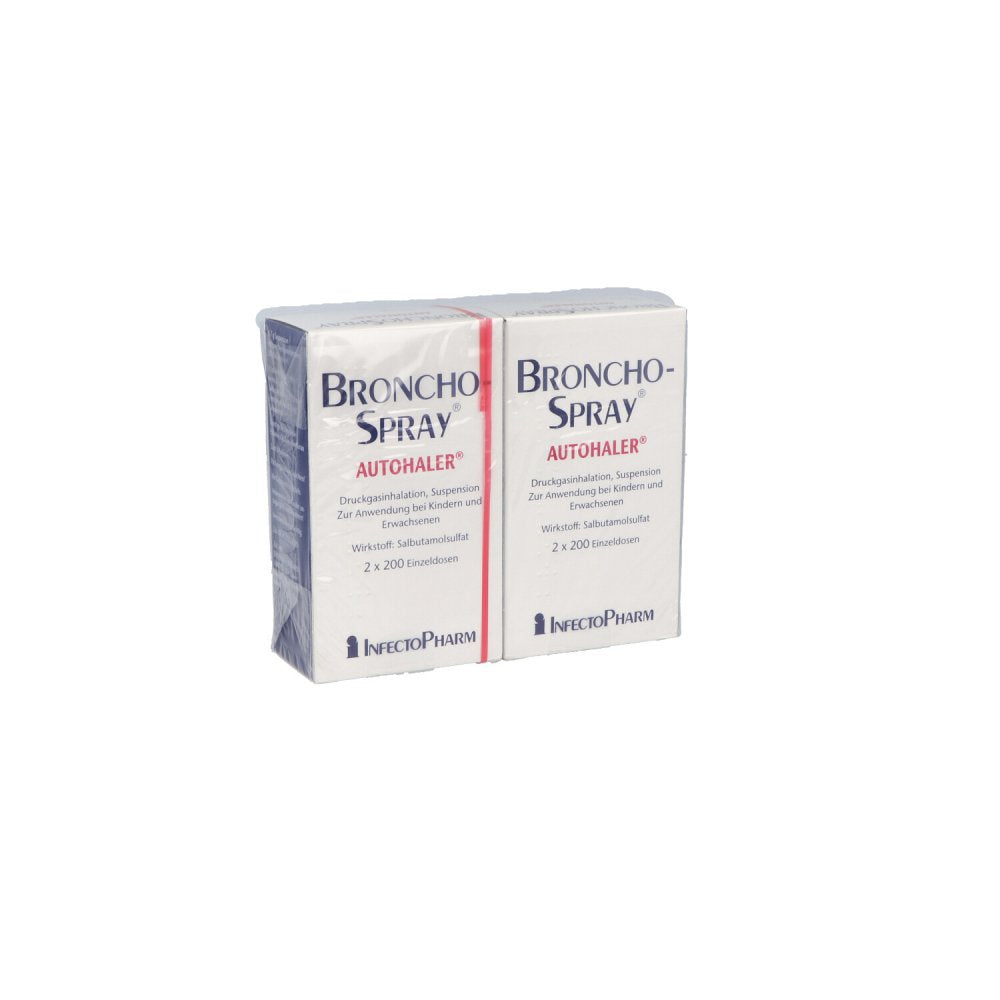 Das Produktfoto zeigt Bronchospray Autohaler 0,1 Mg/Sprühstoß 2x200 Ed (2 stk) PZN 07820781