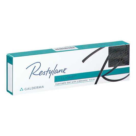 Das Produktfoto zeigt Restylane Eyelight Lidocaine (1x0,5 ml) PZN 08101757