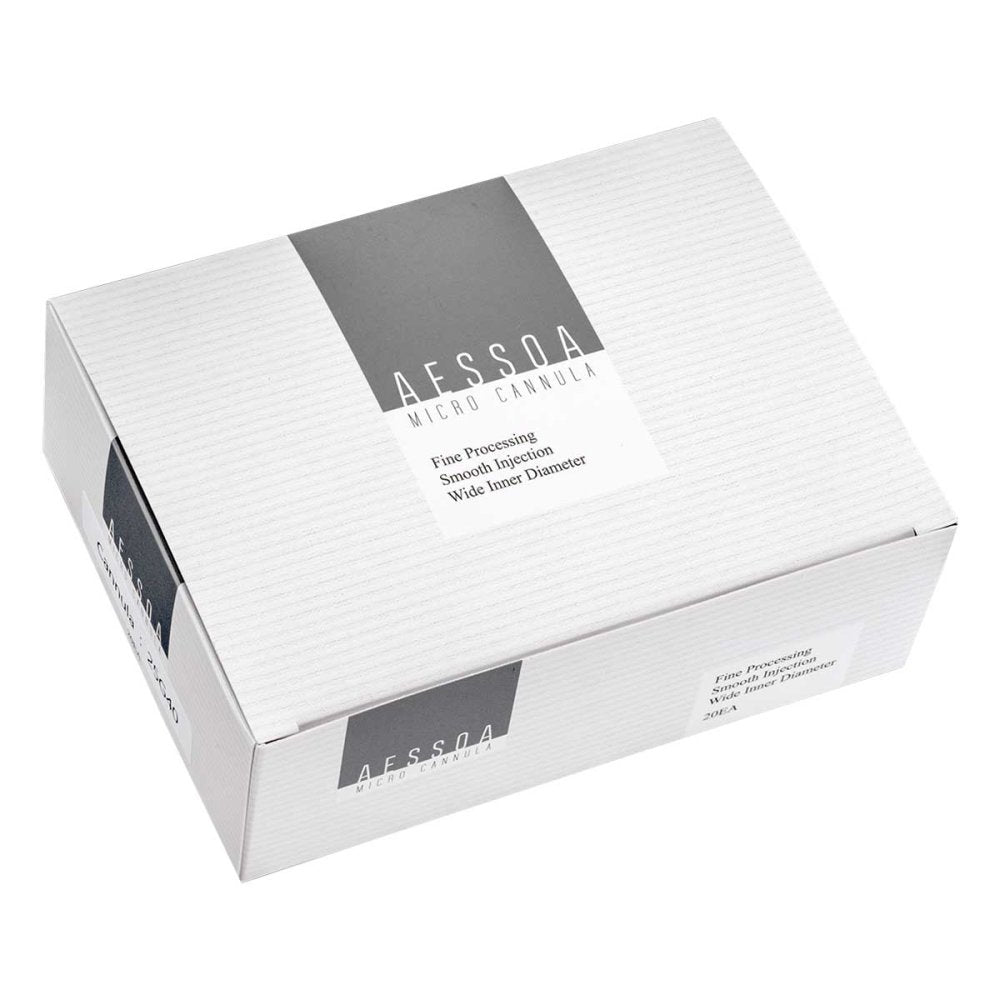 Das Produktfoto zeigt Aessoa stumpfe, flexible Kanüle 22G 50mm m. VSN (21G, 25mm) (20 stk) PZN 08102105
