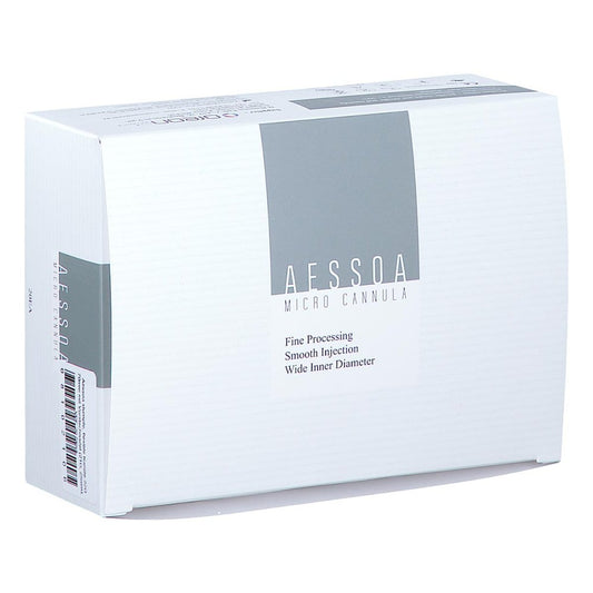 Das Produktfoto zeigt Aessoa stumpfe, flexible Kanüle 22G 70mm m. VSN (21G, 25mm) (20 stk) PZN 08102106