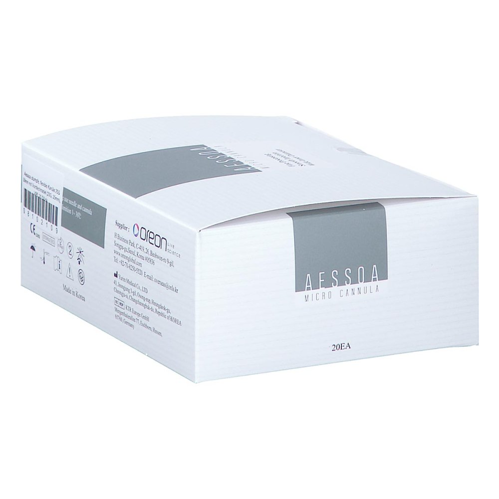 Aessoa stumpfe, flexible Kanüle 25G 50mm m. VSN (23G, 25mm) (20 stk)