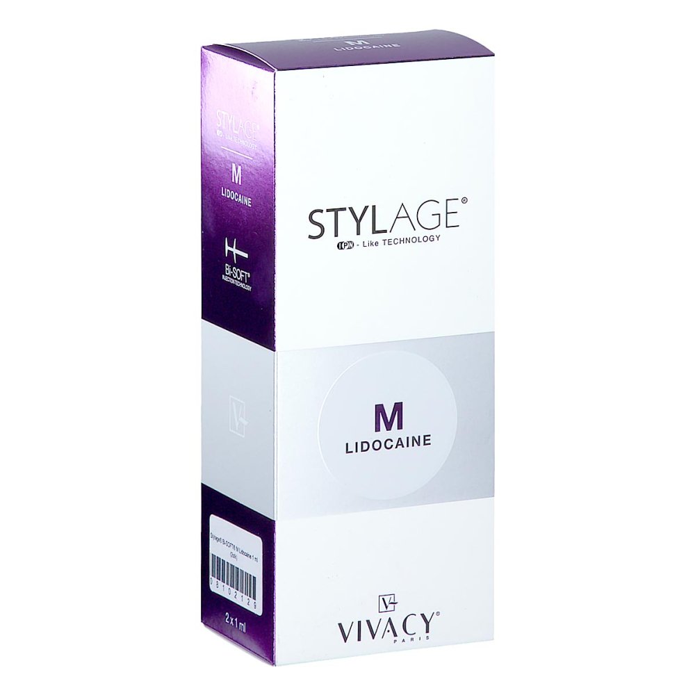 Stylage® Bi-SOFT® M Lidocaine 1,0 ml (2 stk)