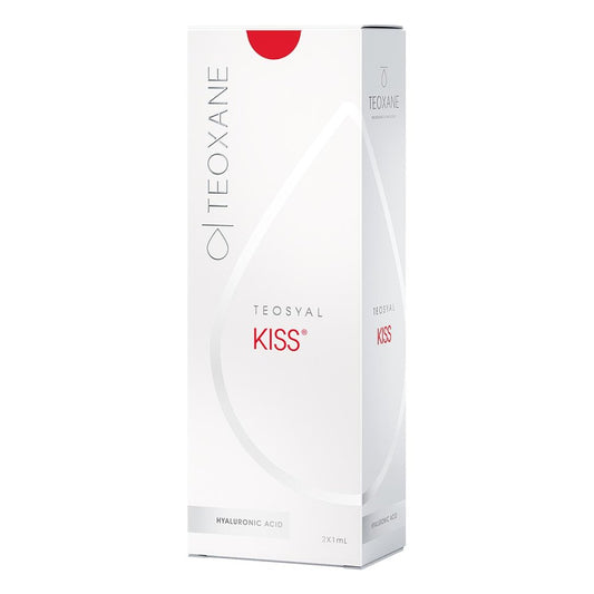 Das Produktfoto zeigt Teosyal® PureSense Kiss 1 ml (2 stk) PZN 08102139