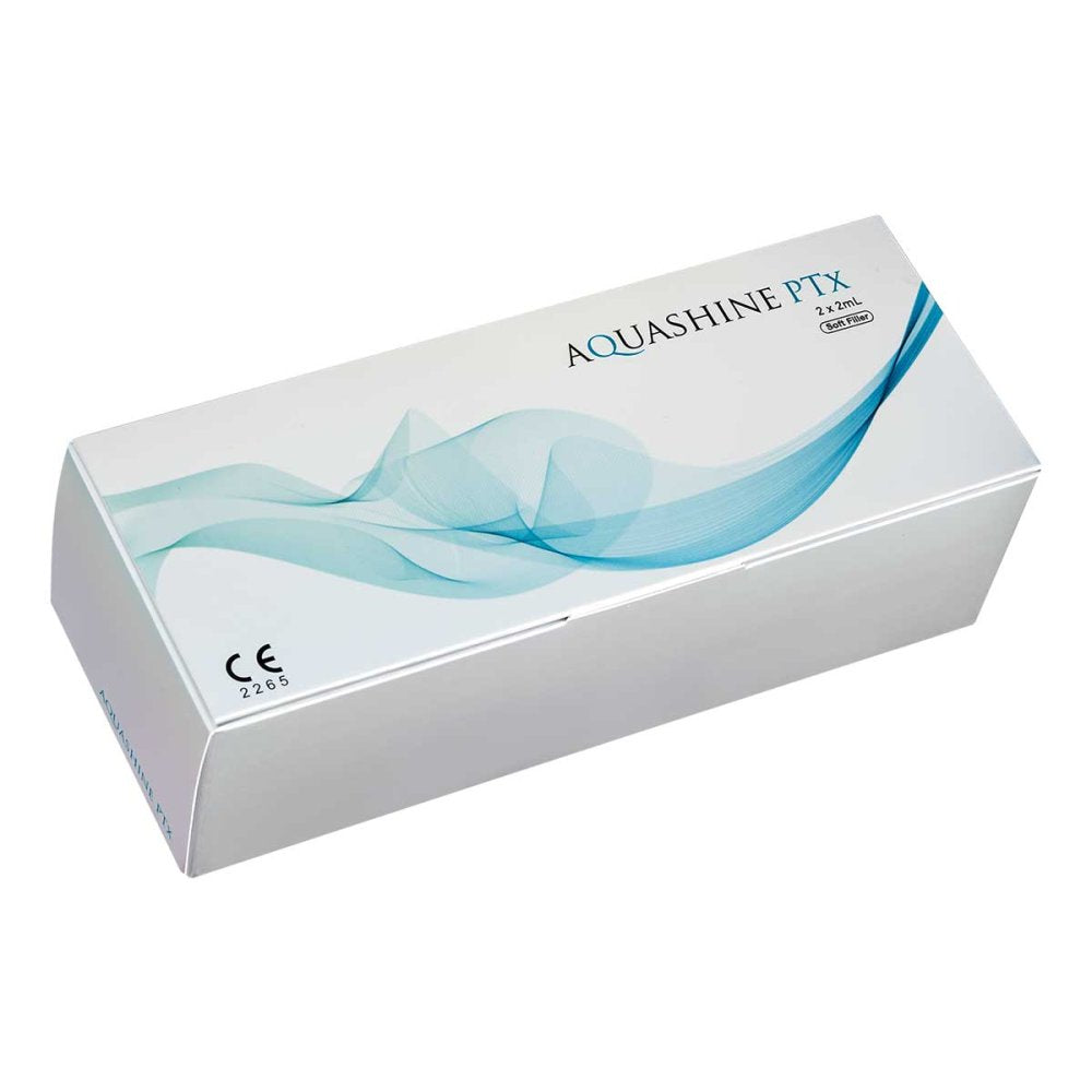 Das Produktfoto zeigt Aquashine PTx Fertigspritze (2x2 ml) PZN 08103085