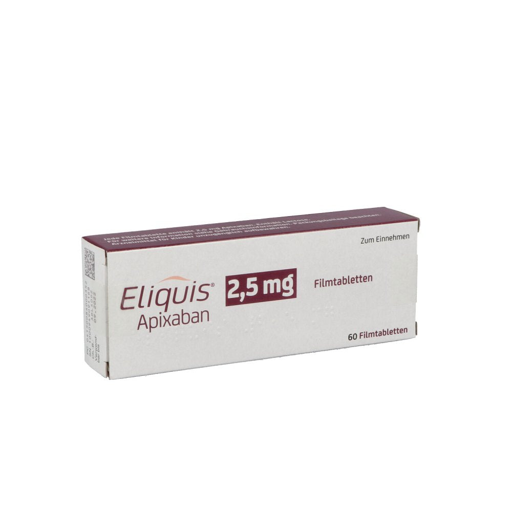 Eliquis 2,5 Mg Filmtabletten (60 stk)