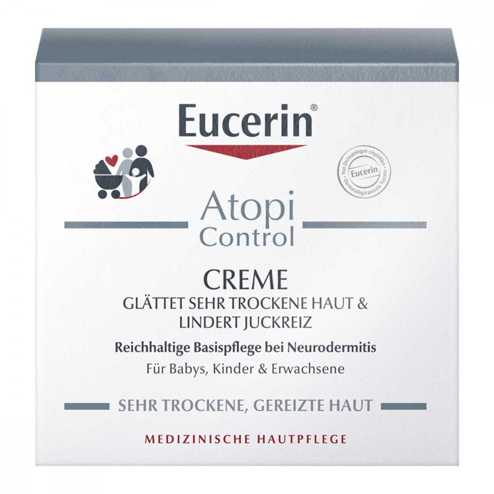Das Produktfoto zeigt Eucerin Atopicontrol Creme (75 ml) PZN 08454723