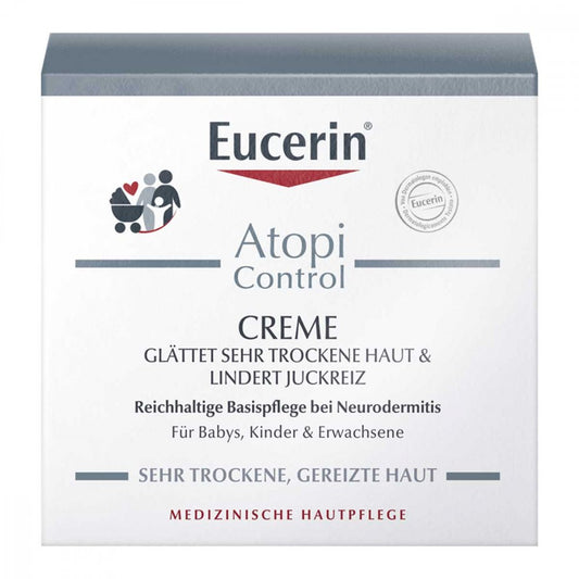 Das Produktfoto zeigt Eucerin Atopicontrol Creme (75 ml) PZN 08454723