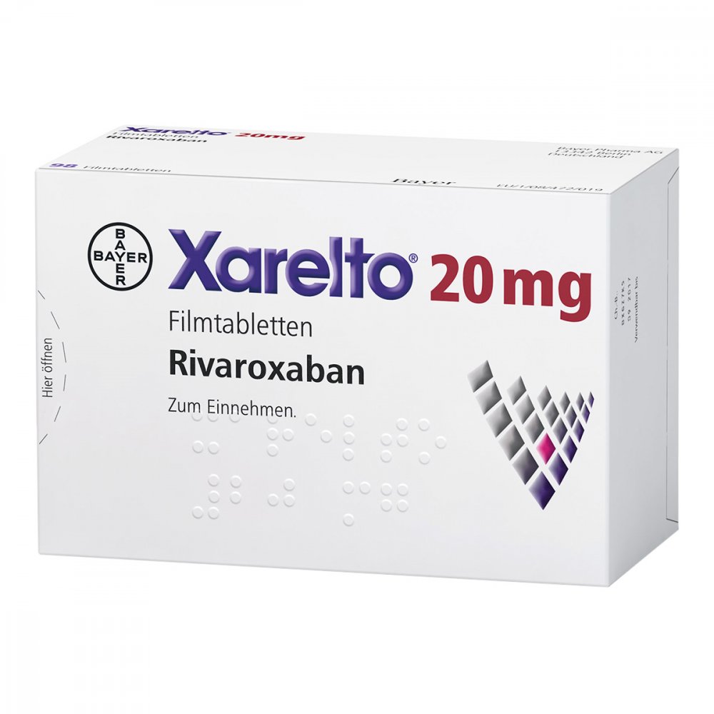 Xarelto 20 Mg Filmtabletten (98 stk)