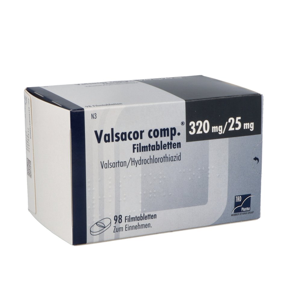 Valsacor Comp.320 Mg/25 Mg Filmtabletten (98 stk)