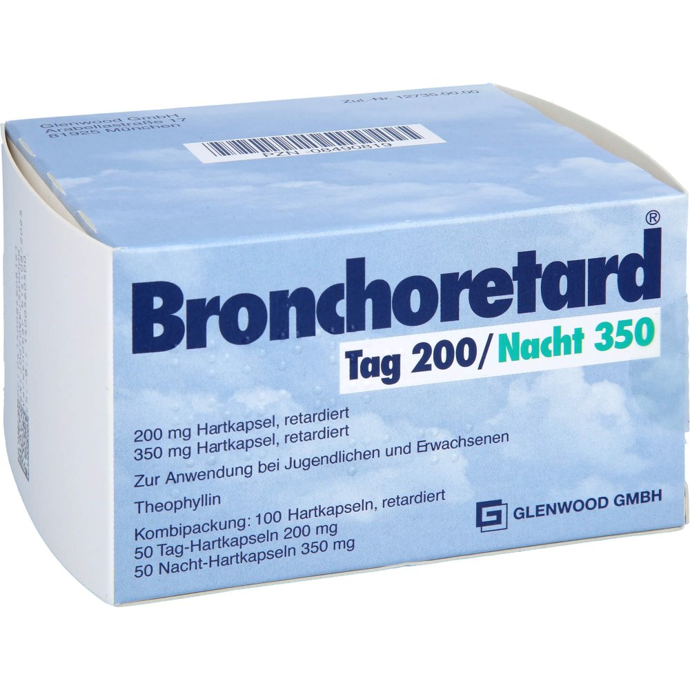 Bronchoretard Tag 200/Nacht 350 Retardkapseln (100 stk)
