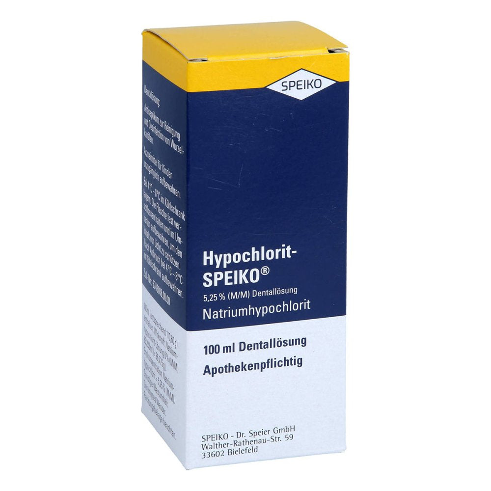 Das Produktfoto zeigt Hypochlorit Speiko Lösung (100 ml) PZN 08501701