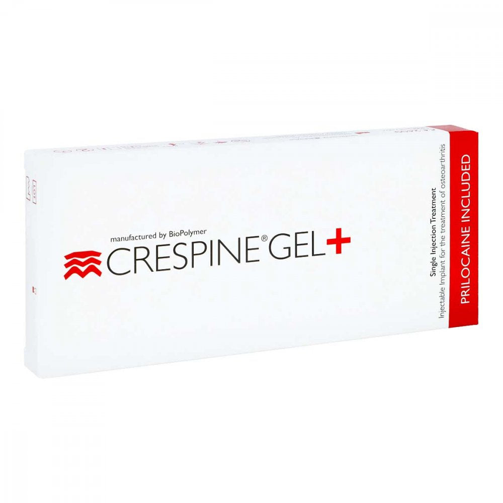 Das Produktfoto zeigt Crespine Gel+ M.Prilocain Hyaluronsäure Implantat (2 ml) PZN 08509246