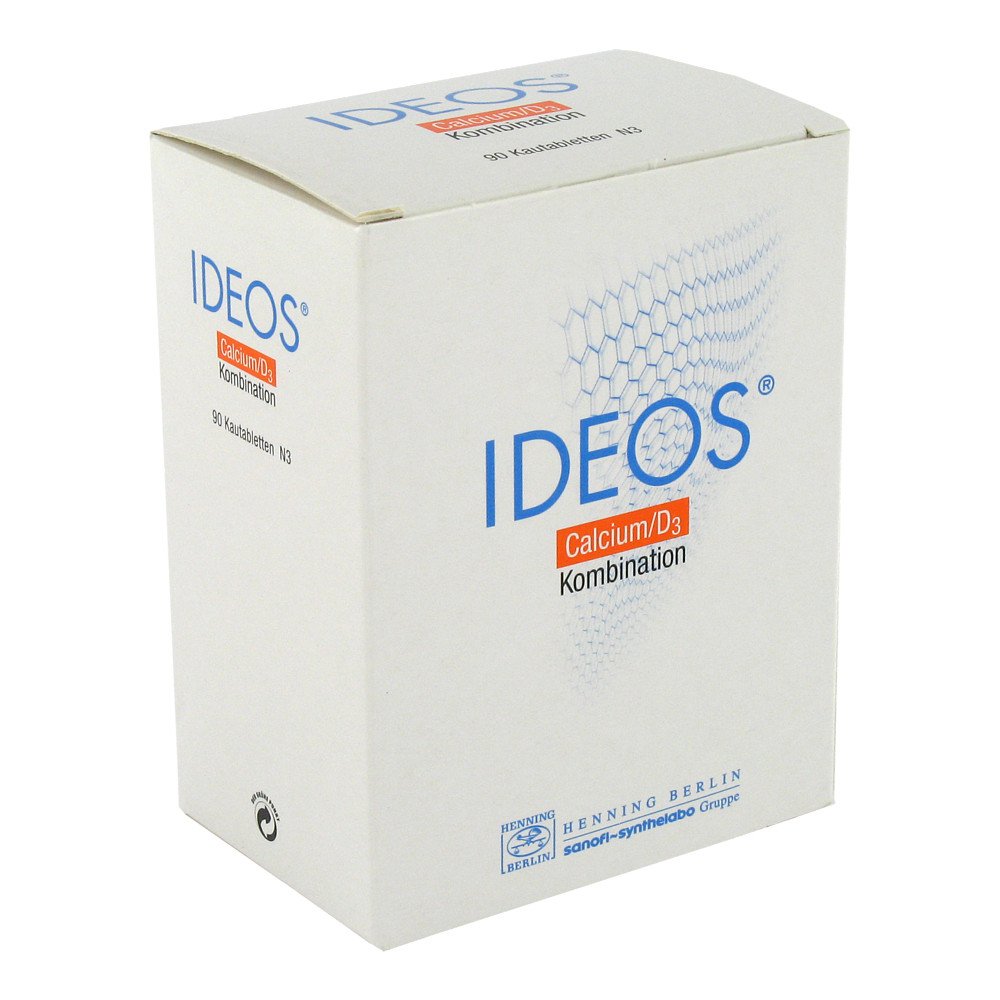 Ideos 500 Mg/400 I.E. Kautabletten (90 stk)
