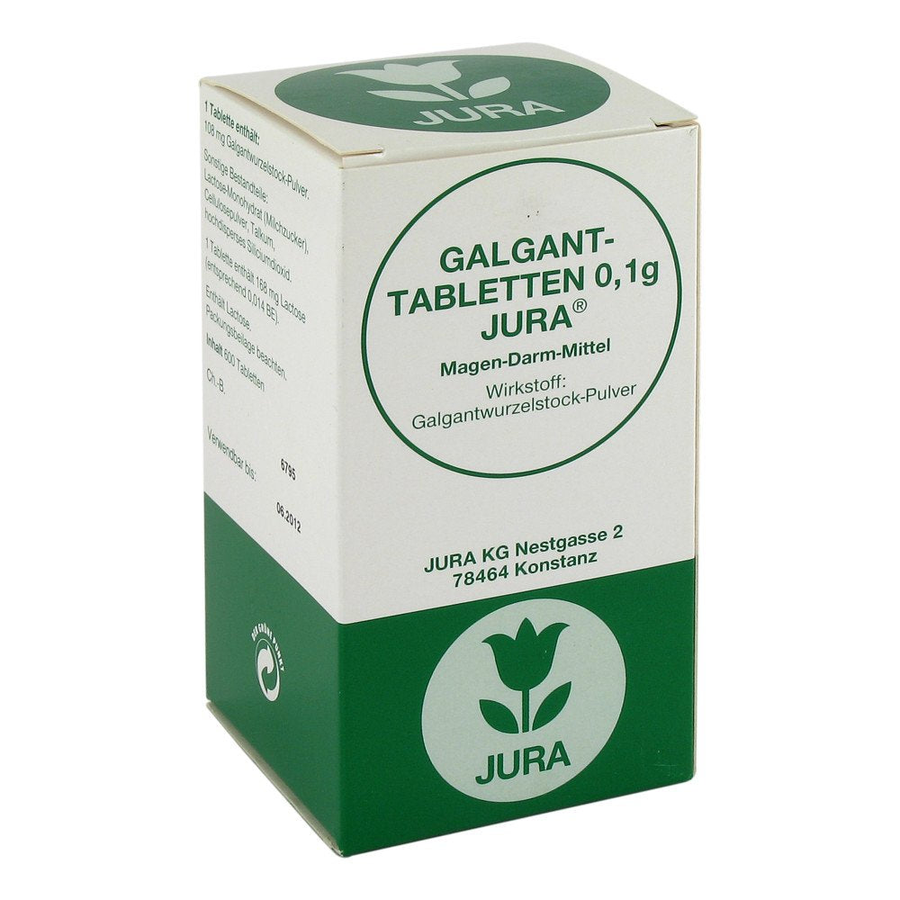 Das Produktfoto zeigt Galganttabletten 0,1 G Jura (600 stk) PZN 08524777