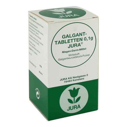 Das Produktfoto zeigt Galganttabletten 0,1 G Jura (600 stk) PZN 08524777