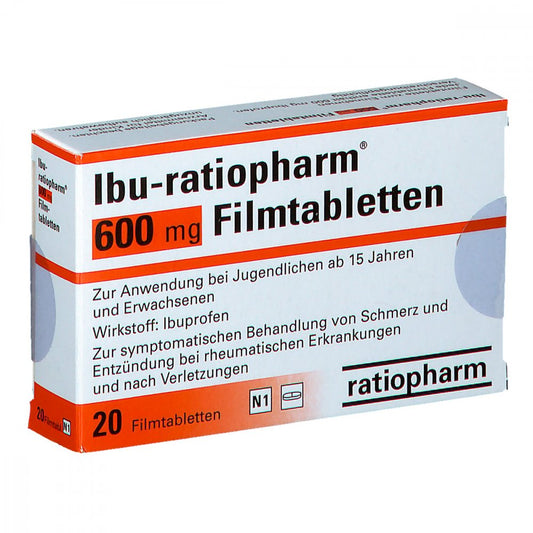 Ibu-Ratiopharm 600 Mg Filmtabletten (20 stk)