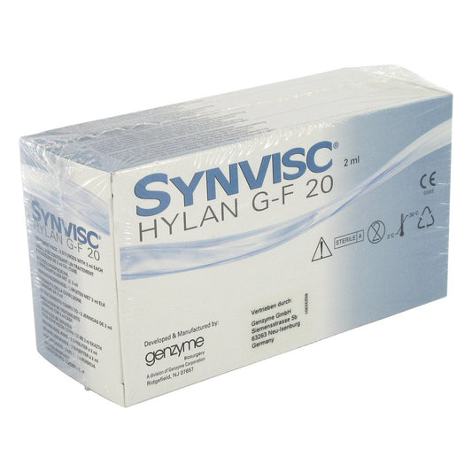 Das Produktfoto zeigt Synvisc Spritzampullen (3 stk) PZN 08531872