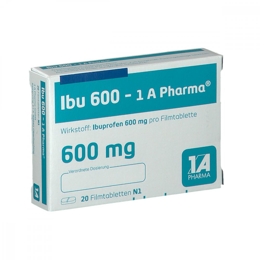 Ibu 600-1a Pharma Filmtabletten (20 stk)