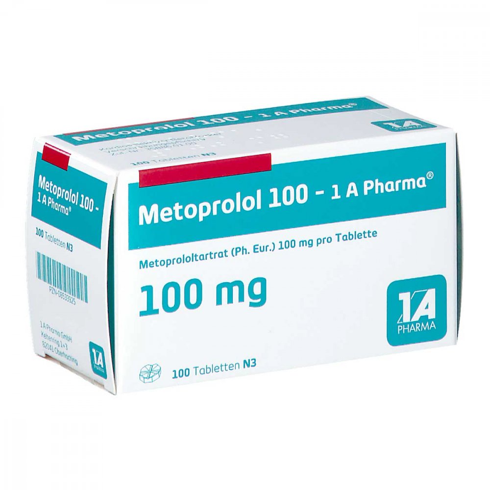 Metoprolol 100-1a Pharma Tabletten (100 stk)