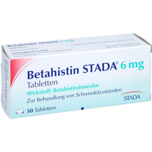 Betahistin Stada 6 Mg Tabletten (50 stk)