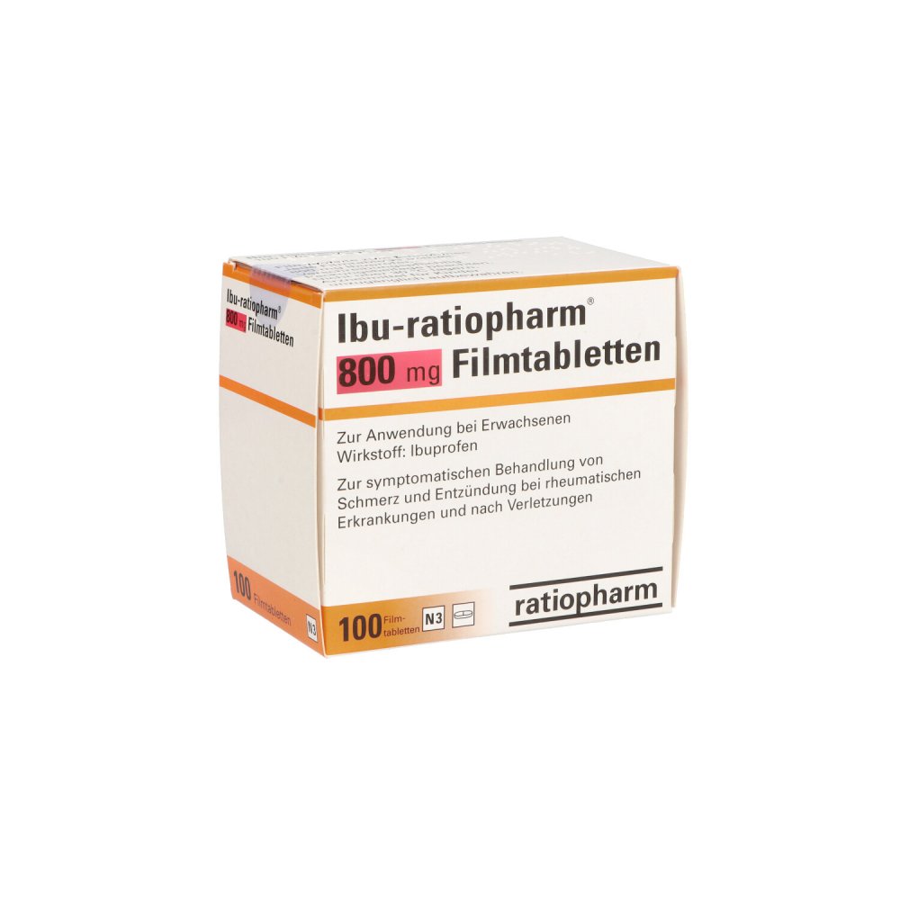 Ibu-Ratiopharm 800 Mg Filmtabletten (100 stk)