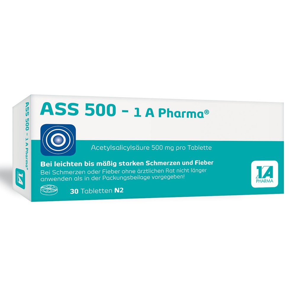 Ass 500-1a Pharma Tabletten (30 stk)