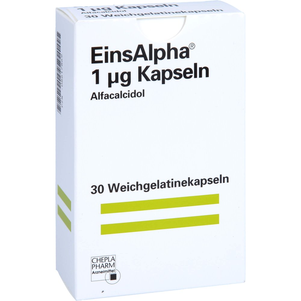 Das Produktfoto zeigt Einsalpha 1 Μg Kapseln (30 stk) PZN 08617869