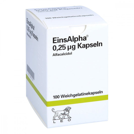 Das Produktfoto zeigt Einsalpha 0,25 Μg Kapseln (100 stk) PZN 08617906
