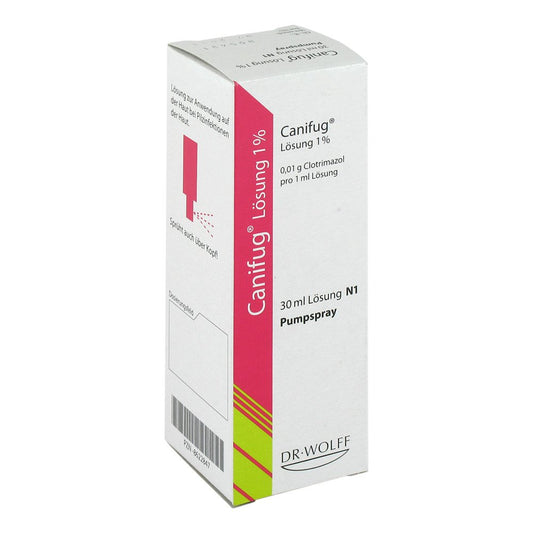 Das Produktfoto zeigt Canifug Lösung 1% (30 ml) PZN 08622847