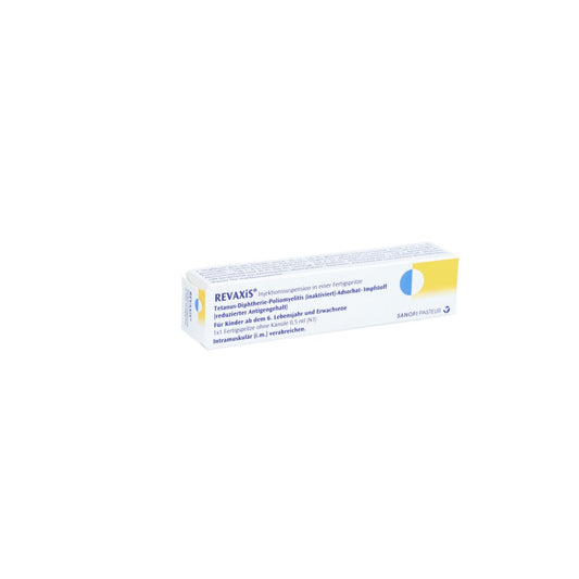 Das Produktfoto zeigt Revaxis Injekt.-Susp.I.E.Fertigspritze (1X1 stk) PZN 08645759