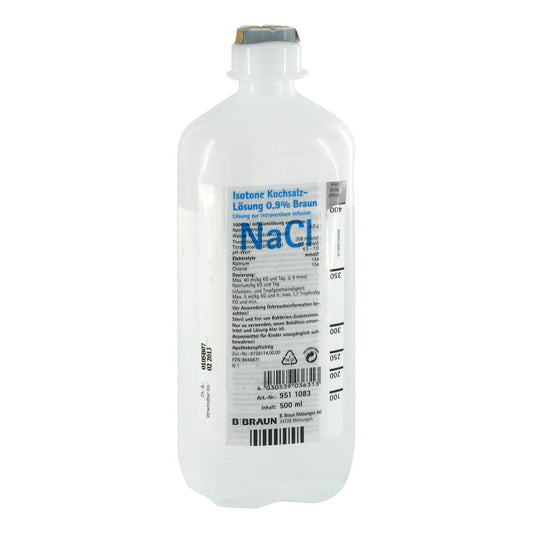 Isotone Kochsalz-Lösung 0,9% Braun Ecoflac Plus (500 ml)