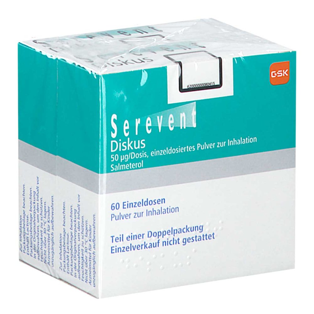 Serevent Diskus 60 Einzeldos.Pulver Zur Inhalation (2 stk)
