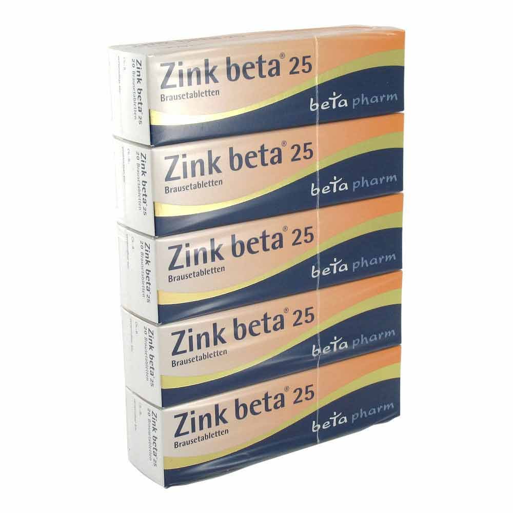 Zink Beta 25 Brausetabletten (100 stk)