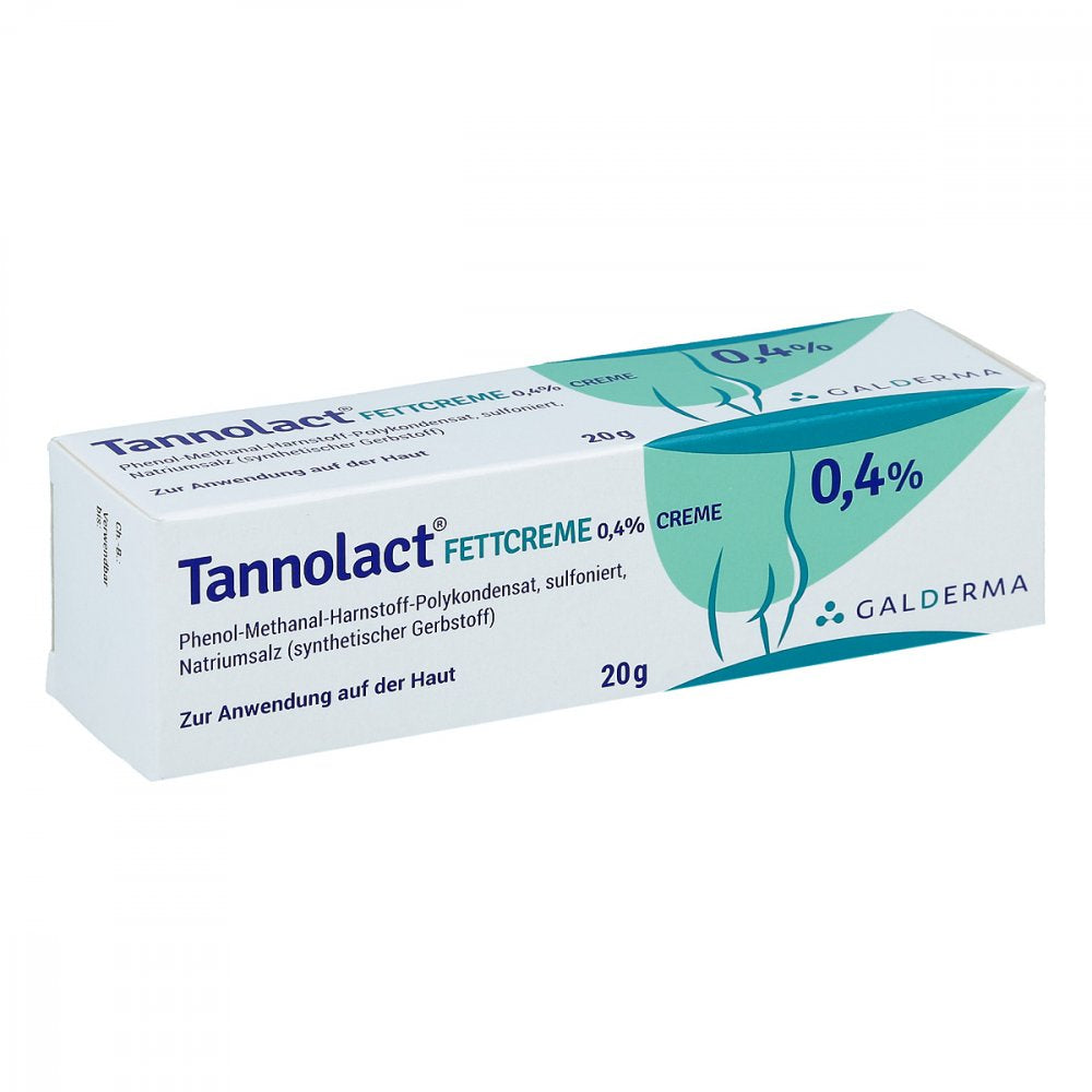 Das Produktfoto zeigt Tannolact Fettcreme (20 g) PZN 08665615
