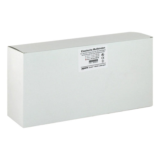 Das Produktfoto zeigt Mullbinden Elast.10 Cmx4 M (50 stk) PZN 08698922