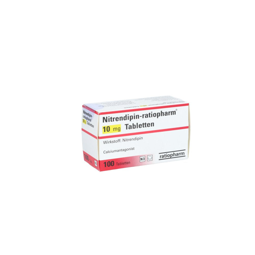 Das Produktfoto zeigt Nitrendipin-Ratiopharm 10 Mg Tabletten (100 stk) PZN 08699258