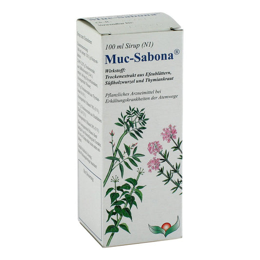 Das Produktfoto zeigt Muc Sabona Sirup (100 ml) PZN 08703741
