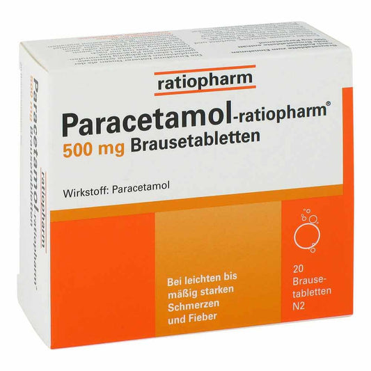 Paracetamol-Ratiopharm 500 Mg Brausetabletten (20 stk)