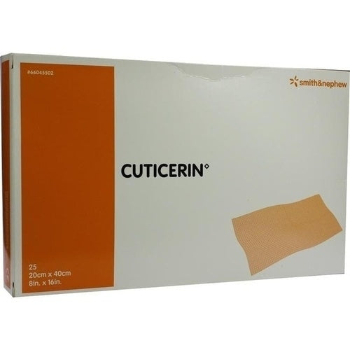 Das Produktfoto zeigt Cuticerin 20x40 Cm Gaze M.Salbenbeschichtung (25 stk) PZN 08706892