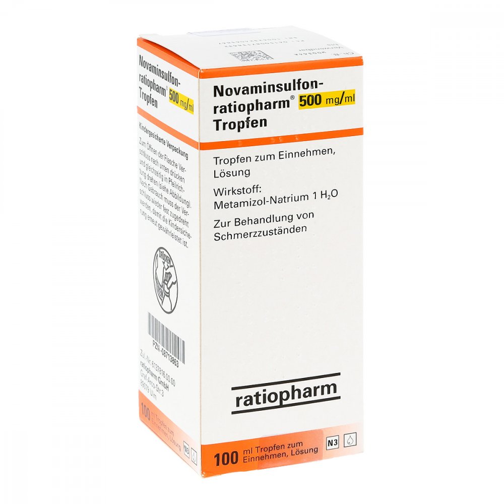 Novaminsulfon-Ratiopharm 500 Mg/Ml Tropfen Z.Einn. (100 ml)