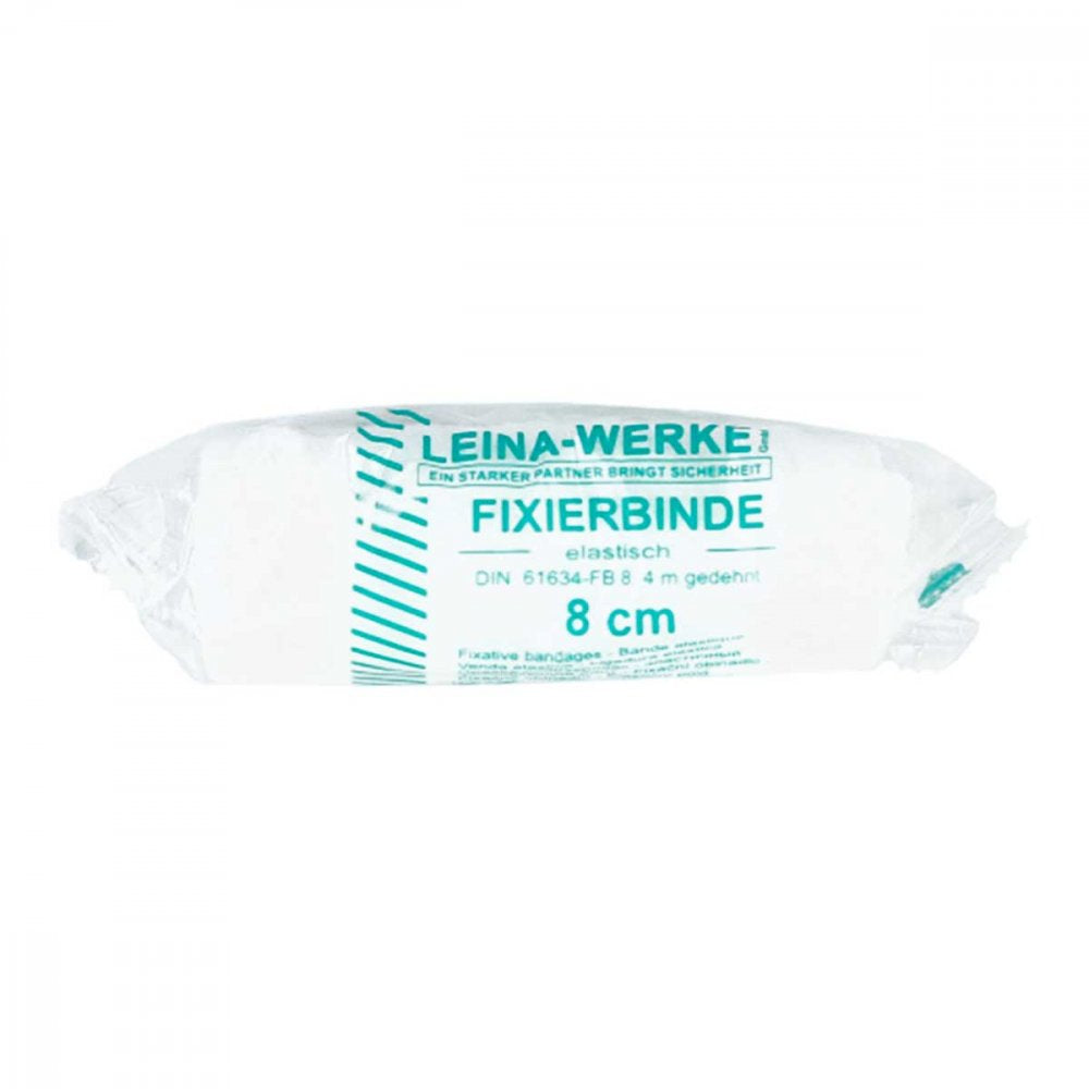 Das Produktfoto zeigt Leina-Mullbinde Elastisch 8 Cm (1 stk) PZN 08715980