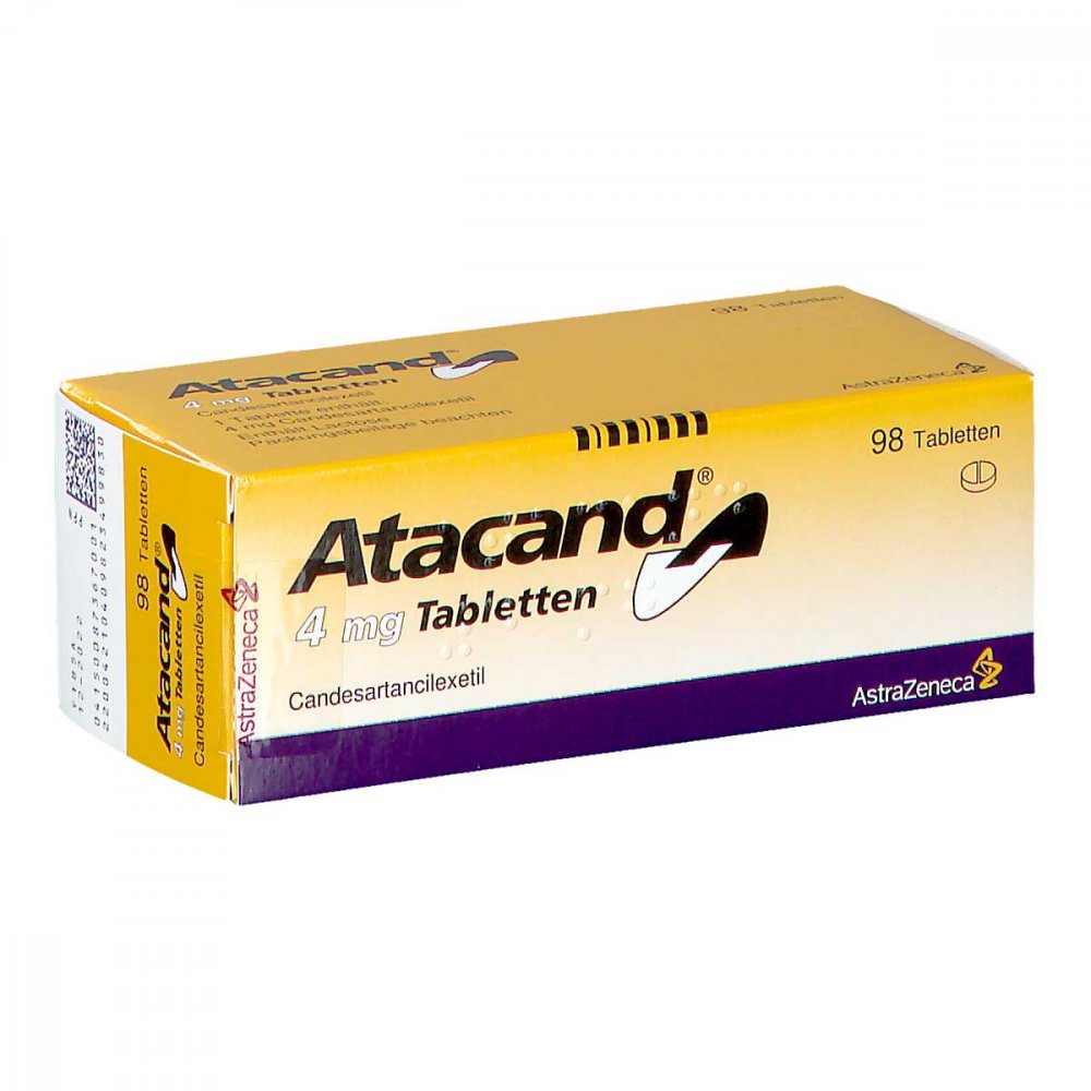 Das Produktfoto zeigt Atacand 4 Mg Tabletten (98 stk) PZN 08736700